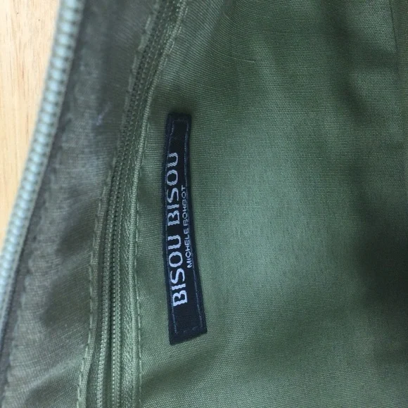 Bisou Bisou Elegant Green Snake Print Women's Bag - Picture 6 of 6